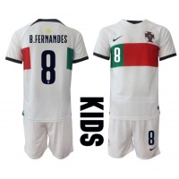 Portugal Bruno Fernandes #8 Replica Away Minikit World Cup 2022 Short Sleeve (+ pants)